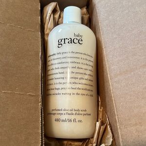 Baby Grace Scrub,Lotion Shampoo bath& shower gel. Lotion opened only for smell